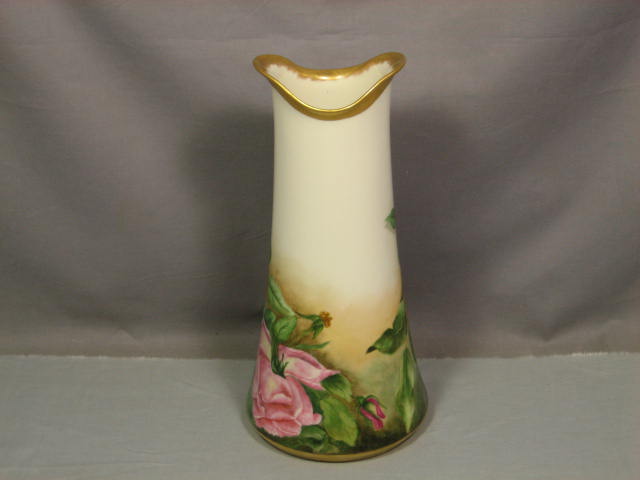 Antique Willets American Belleek Porcelain Rose Vase NR 3
