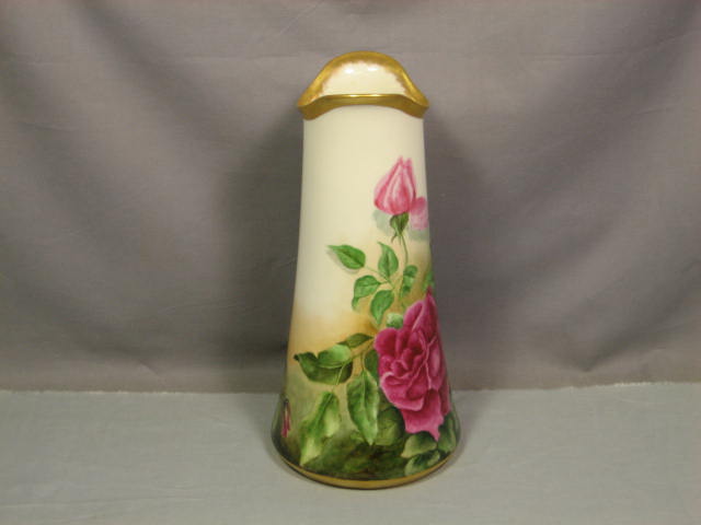 Antique Willets American Belleek Porcelain Rose Vase NR 4