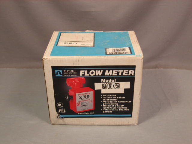 Tuthill Fill-Rite Flow Meter Model 807CN1X250 11/19/99