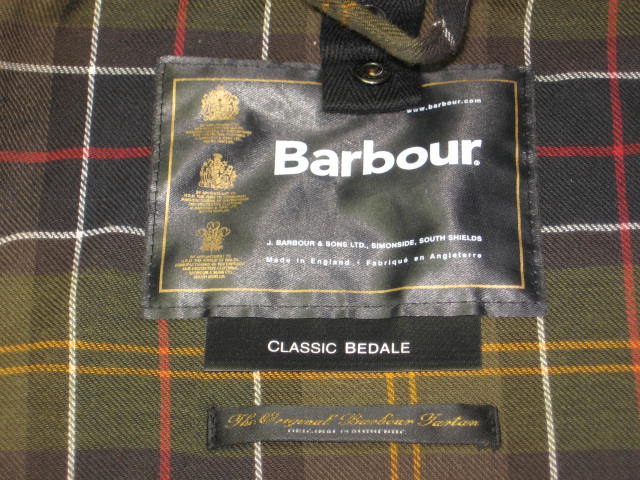 Barbour A835 Classic Bedale Jacket Coat Sz C44 112CM XL 5