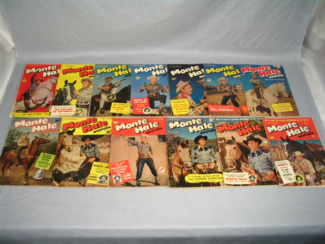 13 Vintage Monte Hale Western Comic Books Fawcett NR