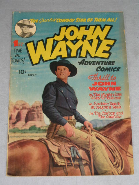John Wayne Adventure Comics #1 Toby Publishing 1949 NR
