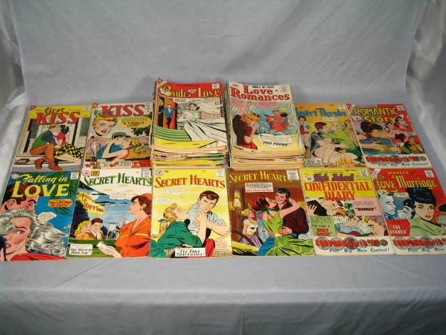81 Vintage 1950s/1960s Love/Romance/Teen Comic Books NR