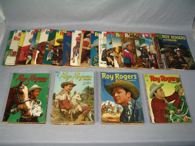 44 Vintage Roy Rogers Trigger Comic Books 1949-1960 NR