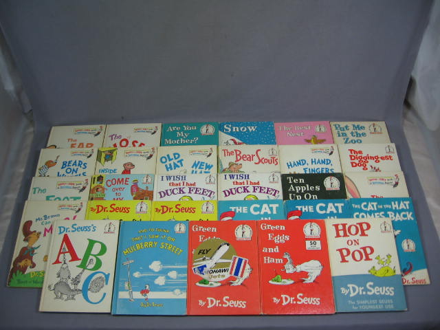 29 Vintage Dr Seuss Suess Childrens Picture Book Lot NR