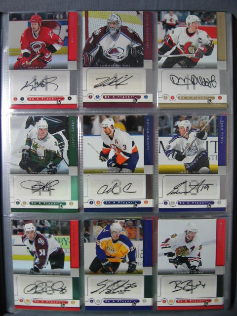148 05-06 NHL Upper Deck BAP Signed Auto Cards Set NR 3