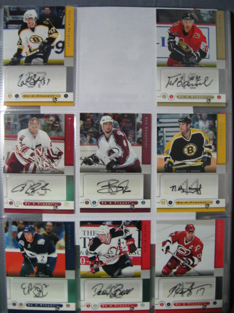 148 05-06 NHL Upper Deck BAP Signed Auto Cards Set NR 4