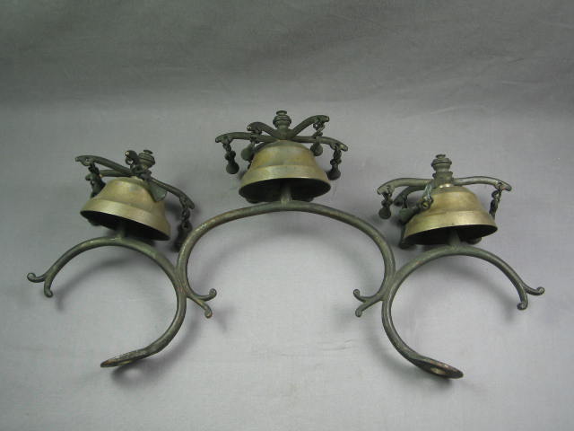 Antique Horse Harness Sleigh Buggy Bell Collar Piece NR