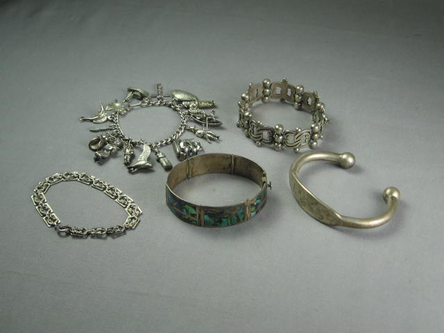 Sterling Silver Jewelry Lot Rings Charm Bracelet+ 10 Oz 9