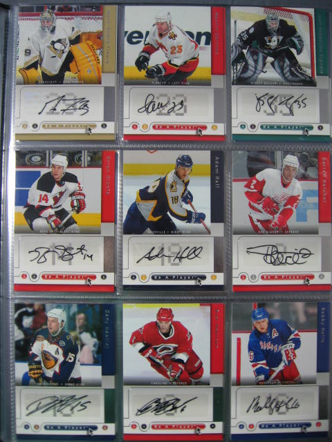 148 05-06 NHL Upper Deck BAP Signed Auto Cards Set NR 8