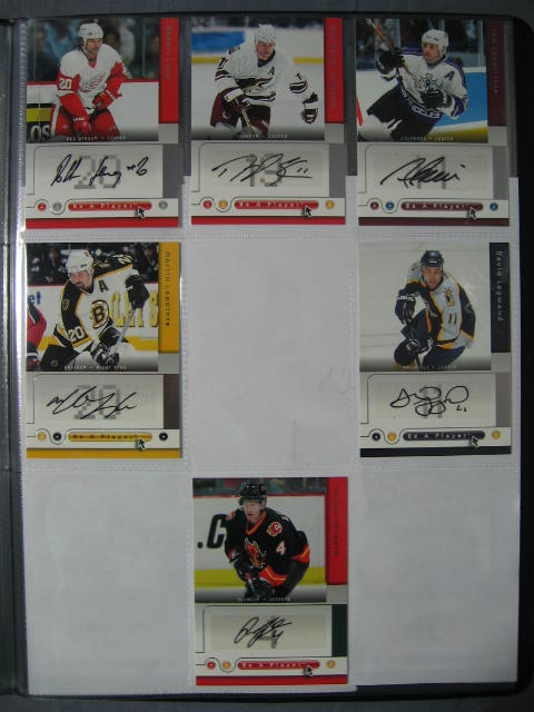148 05-06 NHL Upper Deck BAP Signed Auto Cards Set NR 10
