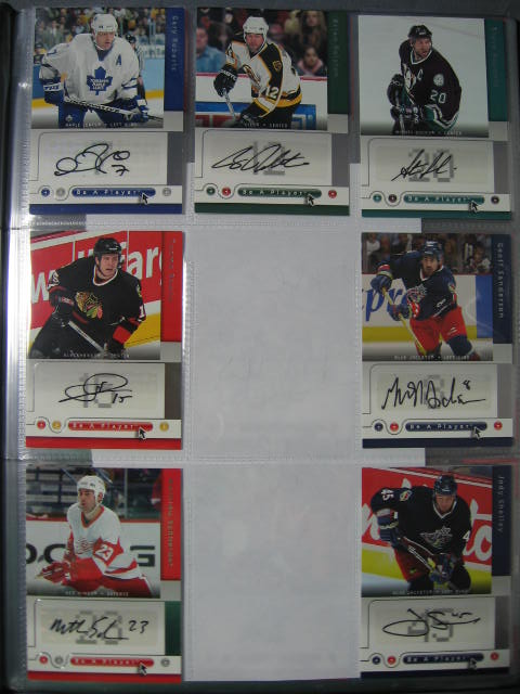 148 05-06 NHL Upper Deck BAP Signed Auto Cards Set NR 13