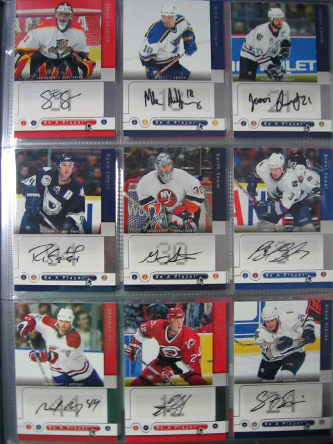 148 05-06 NHL Upper Deck BAP Signed Auto Cards Set NR 14