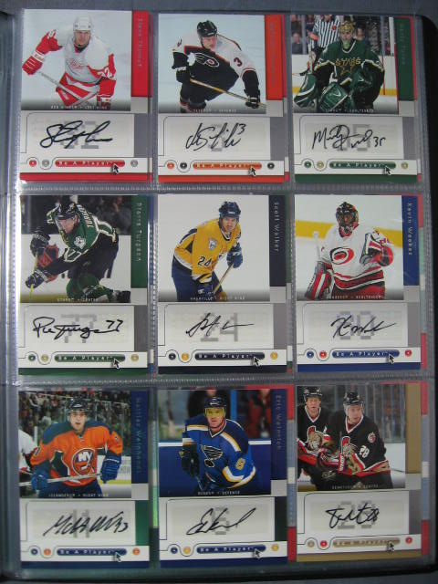 148 05-06 NHL Upper Deck BAP Signed Auto Cards Set NR 16