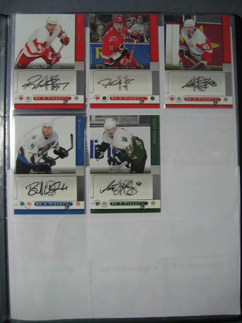 148 05-06 NHL Upper Deck BAP Signed Auto Cards Set NR 17