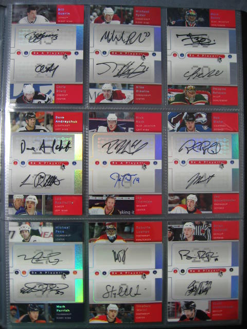 148 05-06 NHL Upper Deck BAP Signed Auto Cards Set NR 19