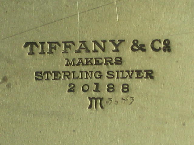 Tiffany & Co Sterling Silver Serving Tray Platter 32 Oz 5