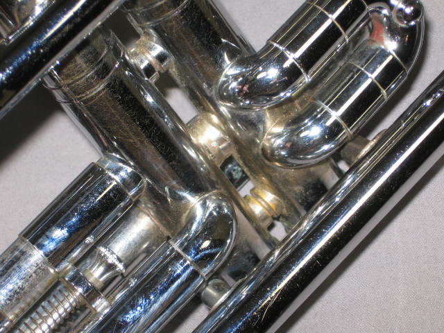 Silver DEG Dynasty II 2 Valve Cornet Coronet Horn +Case 8