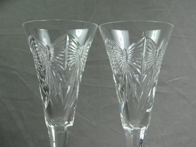 2 Waterford Crystal Happiness Toastings Champagne Flute 3