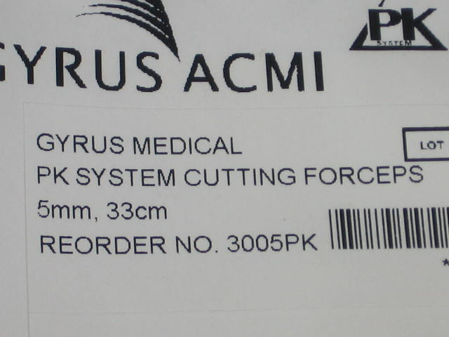 6 New Gyrus Acmi 3005PK PK System Cutting Forceps Lot 3