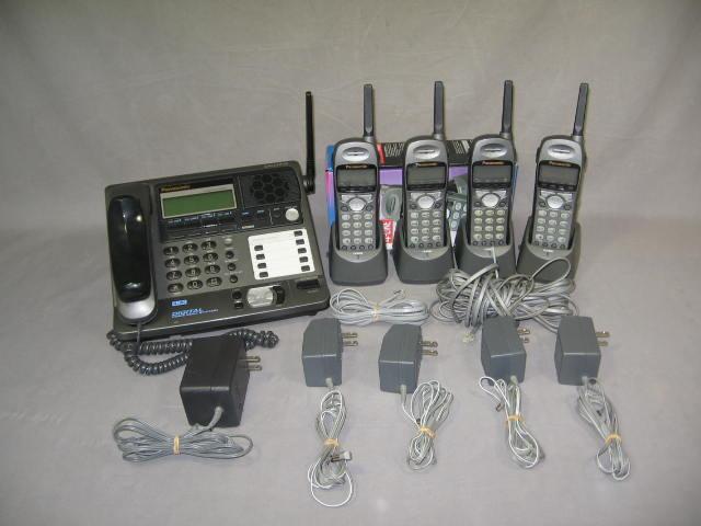 Panasonic Phone System KX-TG4000B 4 KX-TGA400B Handsets