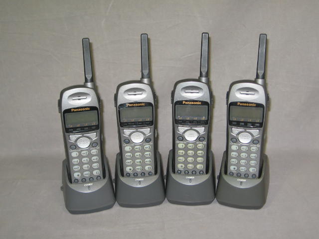 Panasonic Phone System KX-TG4000B 4 KX-TGA400B Handsets 5