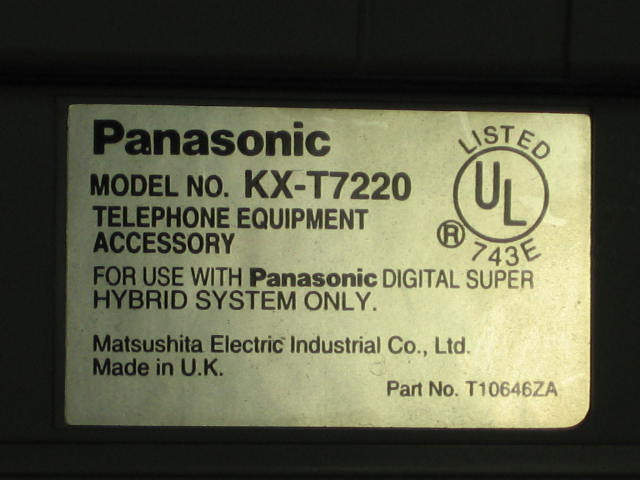 4 Panasonic Telephone Phones KX T7220 T7230 T7425 T7433 2