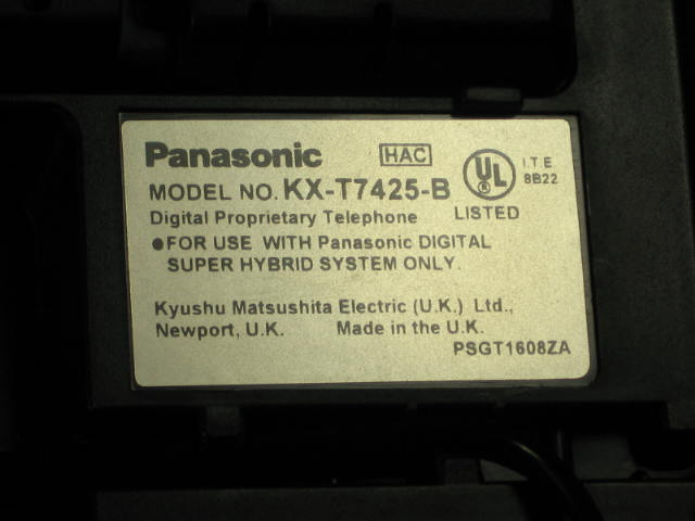 4 Panasonic Telephone Phones KX T7220 T7230 T7425 T7433 4