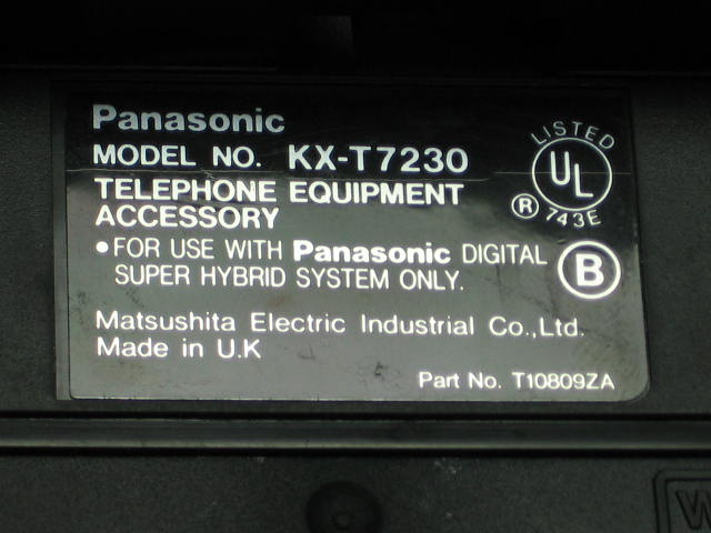 4 Panasonic Telephone Phones KX T7220 T7230 T7425 T7433 6