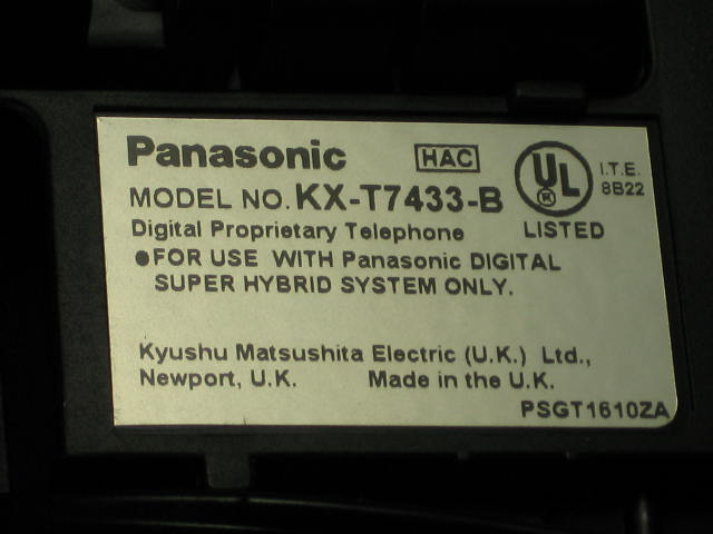 4 Panasonic Telephone Phones KX T7220 T7230 T7425 T7433 8