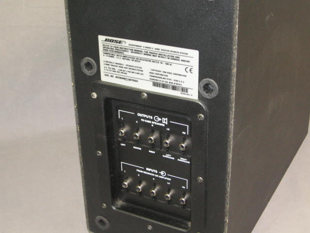 Bose Acoustimass 6 Series II Speaker System VCS-10 Cube 4