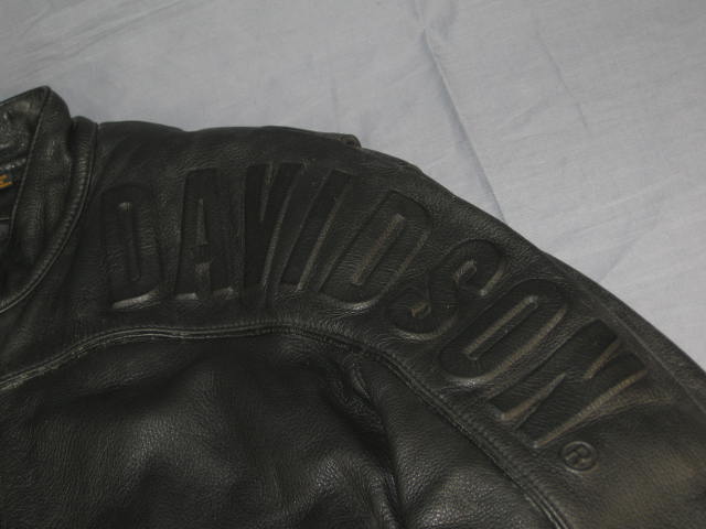 Harley Davidson Springer Leather Motorcycle Jacket XL 4