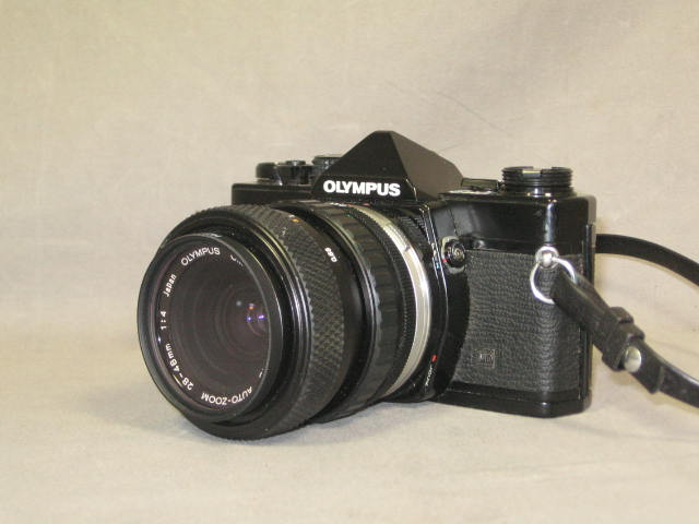 Olympus OM-2N OM2N MD 35mm SLR Film Camera 28-48mm Lens 1