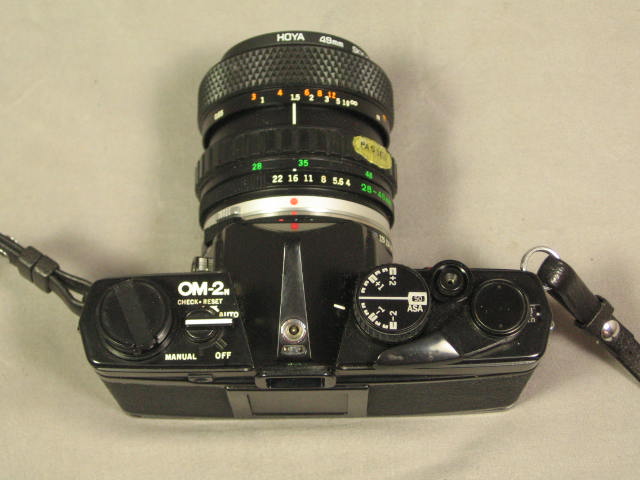 Olympus OM-2N OM2N MD 35mm SLR Film Camera 28-48mm Lens 4