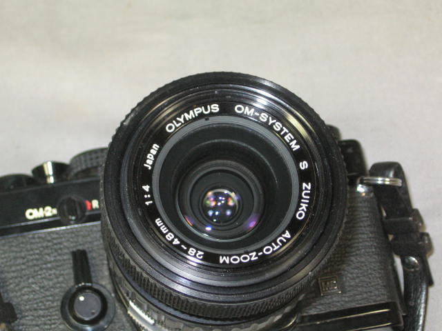 Olympus OM-2N OM2N MD 35mm SLR Film Camera 28-48mm Lens 6