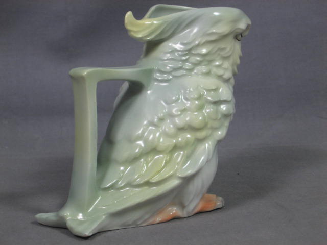 Vintage Royal Bayreuth Porcelain Bird Parrot Creamer 4" 2