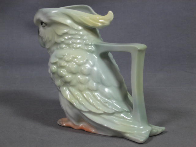 Vintage Royal Bayreuth Porcelain Bird Parrot Creamer 4" 3