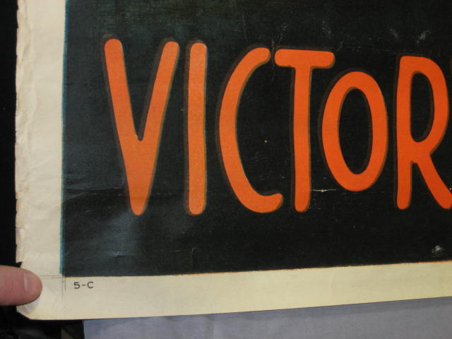Original WWI World War I Poster Victory Liberty Loan NR 7