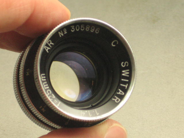 Kern-Paillard Bolex Switar f1.4 25mm C-Mount Movie Lens 3