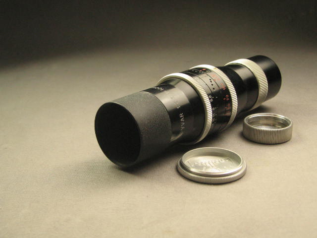 Kern-Paillard Bolex Yvar f3.3 100mm C-Mount Movie Lens+ 2