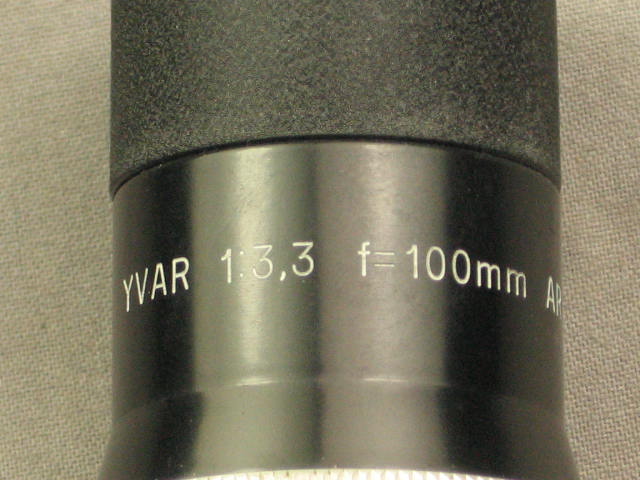 Kern-Paillard Bolex Yvar f3.3 100mm C-Mount Movie Lens+ 5