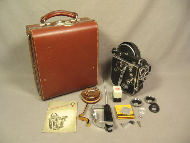 Vintage Paillard Bolex H8 8mm Film Movie Camera Case NR