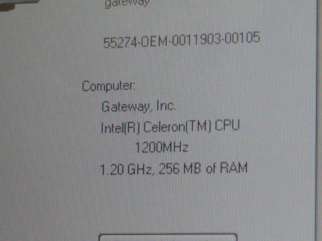 Gateway Solo 1450 Laptop 1.2GHz 256MB 20GB DVD 14" LCD+ 4