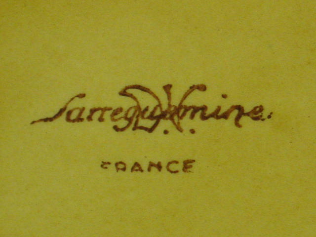 4 Vintage Majolica Sarreguemines Dessert Plates France 6