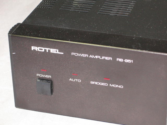 Rare Vintage Rotel Stereo Power Amplifier Amp RB-951 NR 1