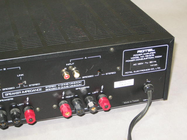 Rotel Six 6 Channel Stereo Power Amplifier Amp RB-976 7