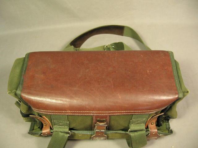 Vintage Orvis Canvas +Leather Fly Fishing Tackle Bag NR 5