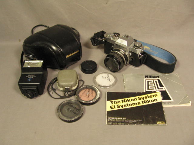 Nikon EL2 EL 2 35mm SLR Film Camera Nikkor 50mm Lens ++