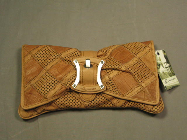 B. Makowsky Vachetta Cairo Clutch Purse Bag NWT $188 NR