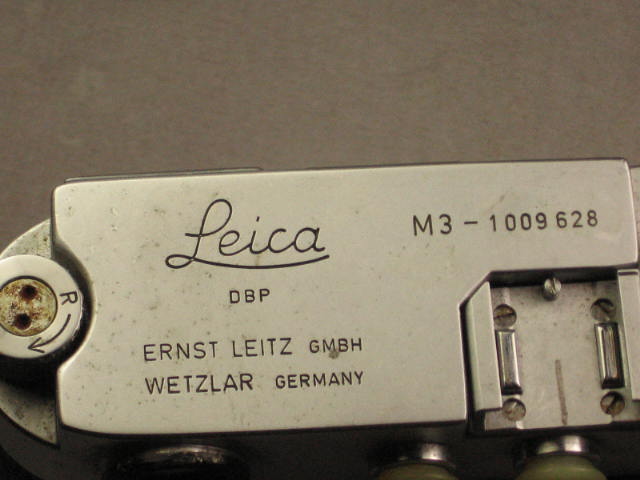 Rare Leica DBP M3 Ernst Leitz GMBH Wetzlar Camera Body 4